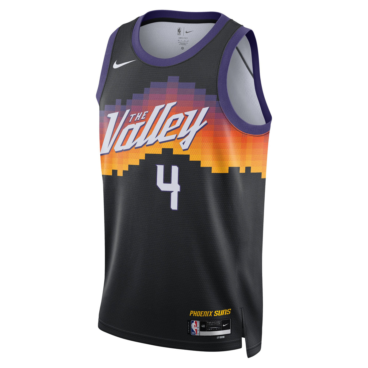 Unisex Phoenix Suns 2025/26 City Edition Swingman NBA Basketball Jersey - Black - Jalen Green - view 3