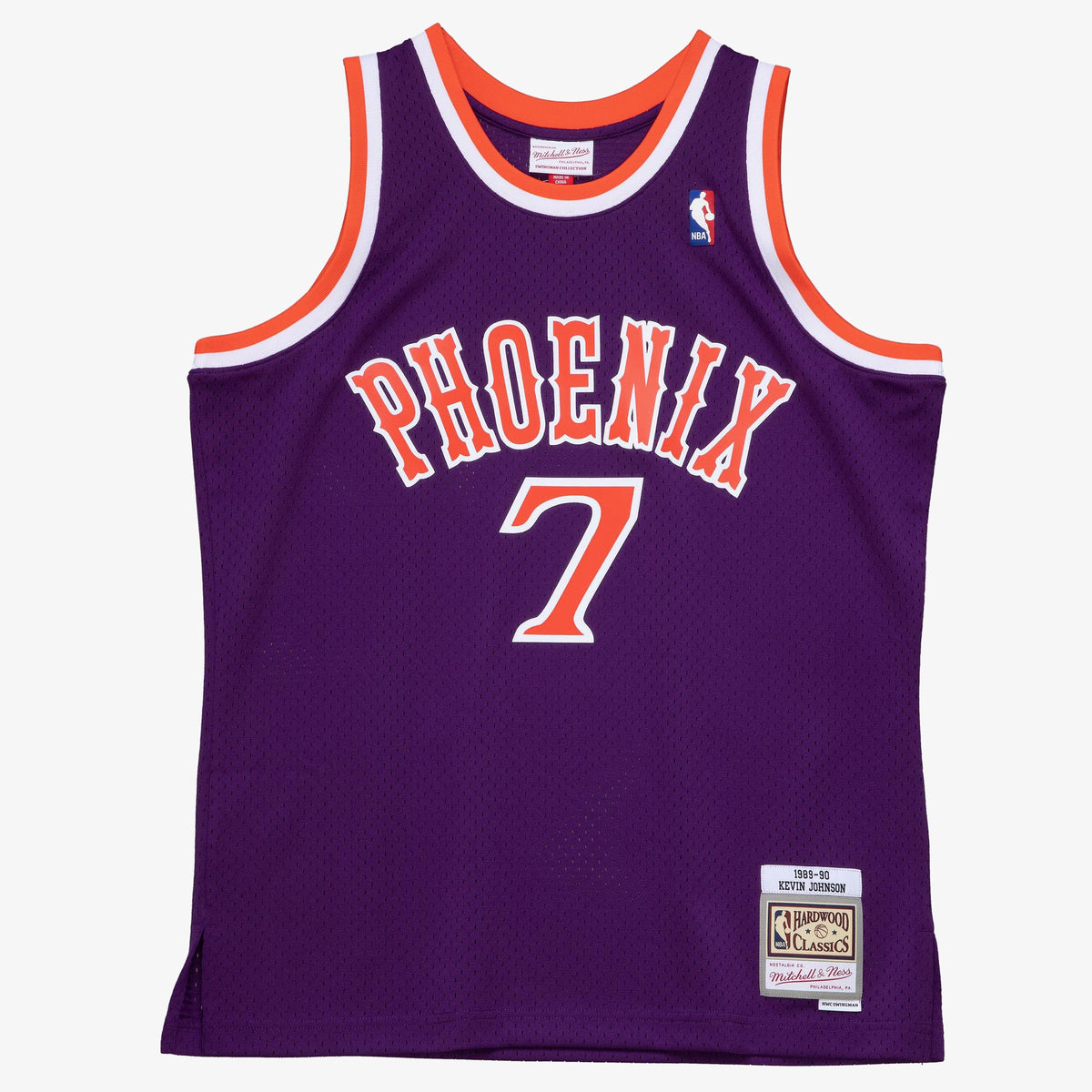 Men's Phoenix Suns Kevin Johnson 1989 Dark NBA Basketball Jersey - Purple - view 3