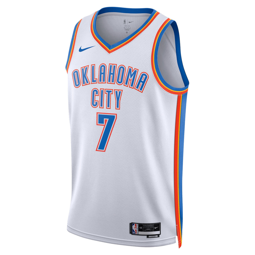 Unisex Chet Holmgren Oklahoma City Thunder Association Edition Swingman NBA Basketball Jersey - White - view 2