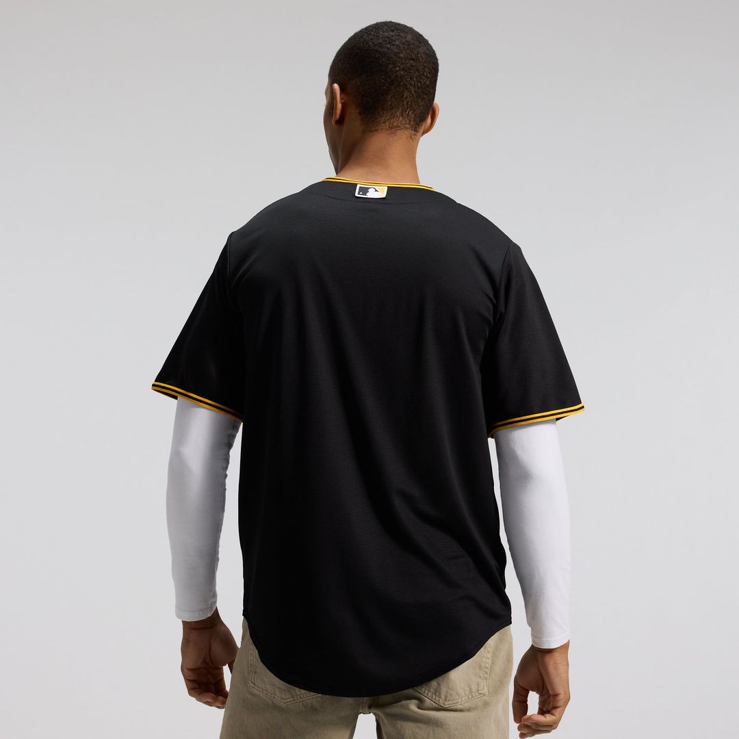 Men's Pittsburgh Pirates White Home Replica MLB Baseball Jersey - view 8