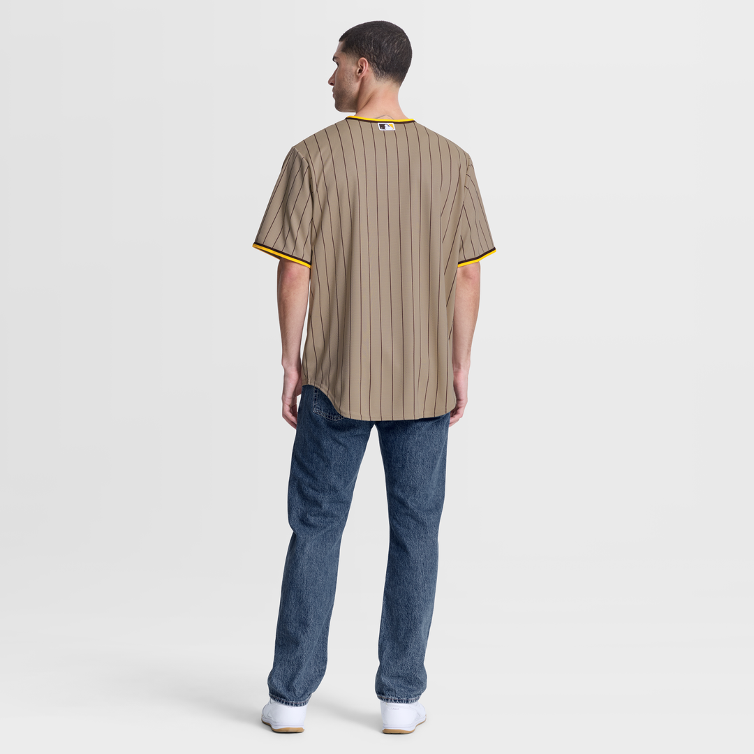 Men's San Diego Padres Sand Alternate Replica MLB Baseball Jersey - view 10