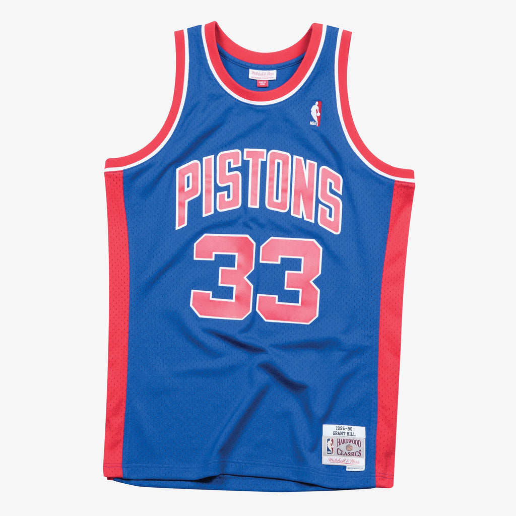 Men's Detroit Pistons Swingman NBA Basketball Jersey Road Grant Hill 1995-96 - view 1