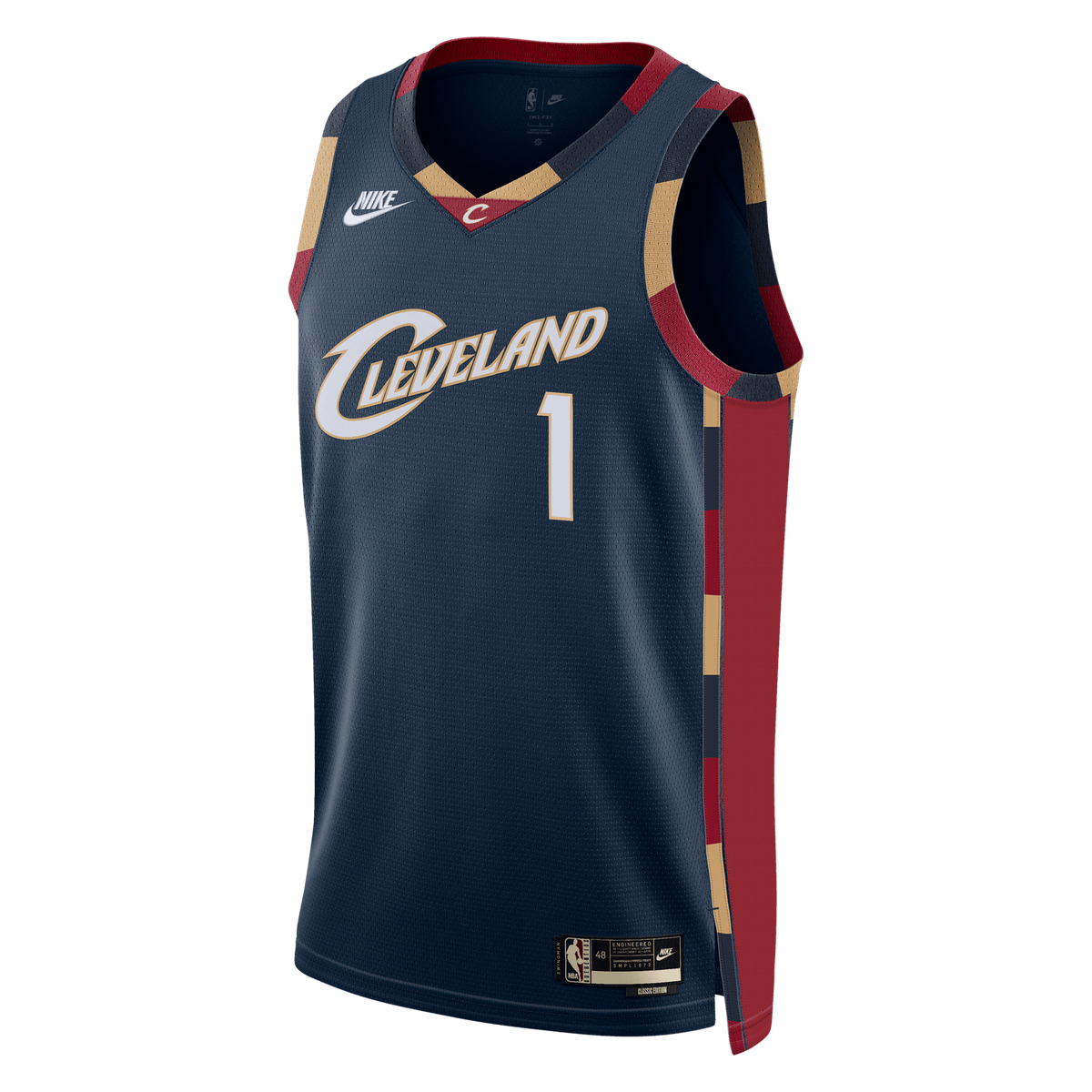 Unisex James Harden Cleveland Cavaliers Classic Edition Swingman NBA Basketball Jersey - Navy - view 3