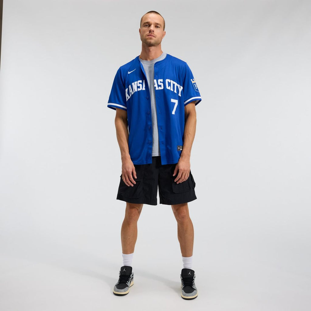 Men's Kansas City Royals Bobby Witt Jr. Royal Alternate 2 Limited MLB Baseball Jersey - view 5
