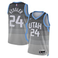Unisex Walker Kessler Utah Jazz 2025/26 City Edition Swingman NBA Basketball Jersey - Gray - view 1