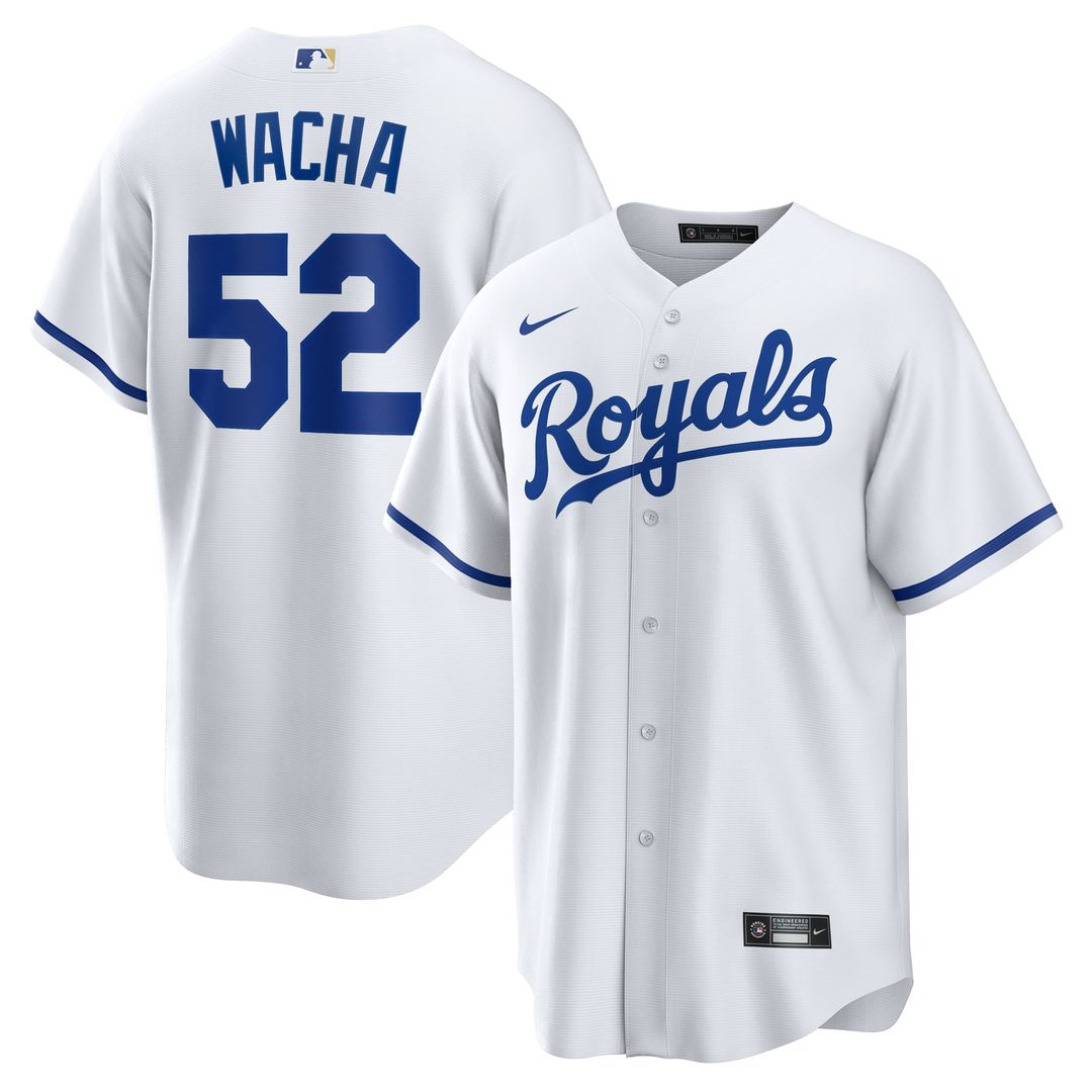 Men's Kansas City Royals Michael Wacha White Home Replica MLB Baseball Jersey - view 1