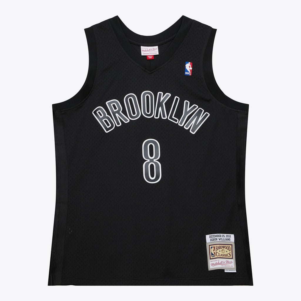 Men's Brooklyn Nets Deron Williams 2012 Day NBA Basketball Jersey - Black - view 3