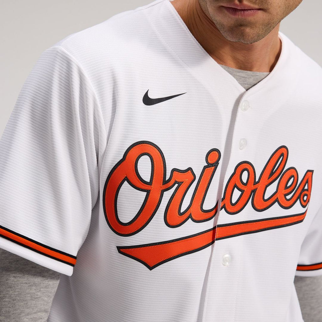 Men's Baltimore Orioles White Home Replica MLB Baseball Jersey - view 17