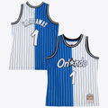 Men's Orlando Magic Anfernee Hardaway 1994 Split Swingman NBA Basketball Jersey - Blue/White - view 1