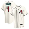 Men's Arizona Diamondbacks Ketel Marte Cream Home Replica MLB Baseball Jersey - view 1