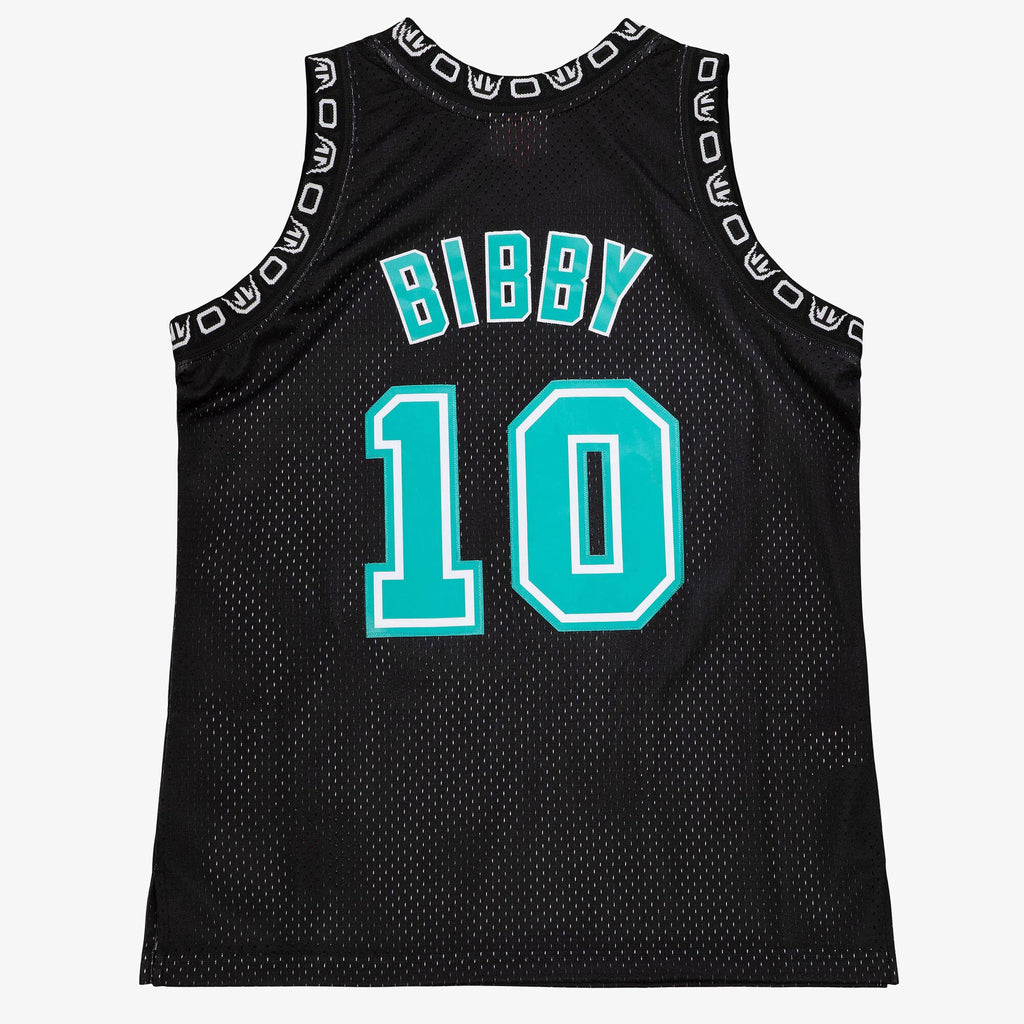 Men's Vancouver Grizzlies Mike Bibby 1998 Team Color Swingman NBA Basketball Jersey - Black - view 4