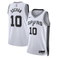 Unisex Jeremy Sochan San Antonio Spurs Association Edition Swingman NBA Basketball Jersey - White - view 1