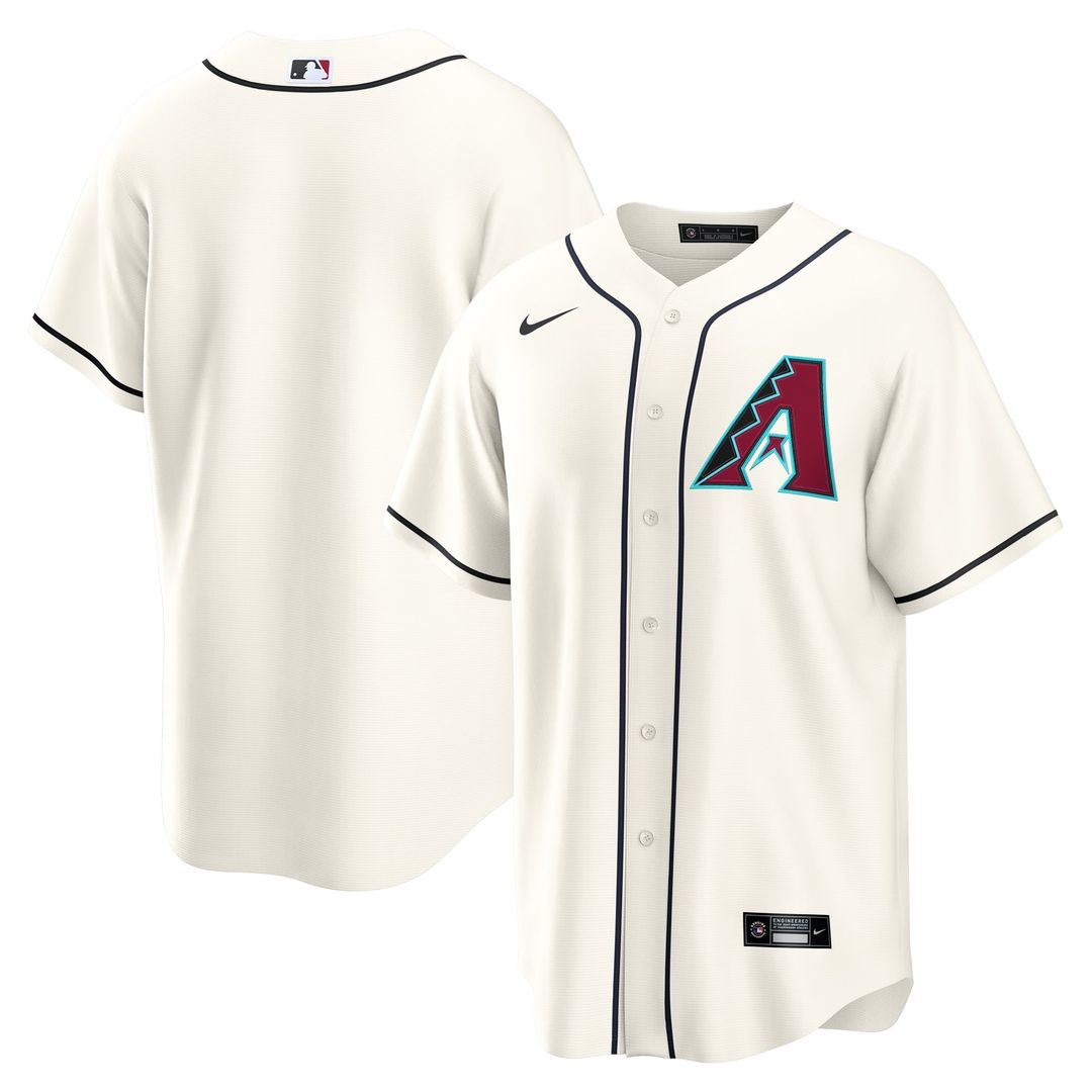 Men's Arizona Diamondbacks Cream Home Replica MLB Baseball Jersey - view 1