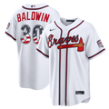Men's Fourth of July Men's Atlanta Braves Drake Baldwin White USA 250 Stadium MLB Baseball Jersey - view 1