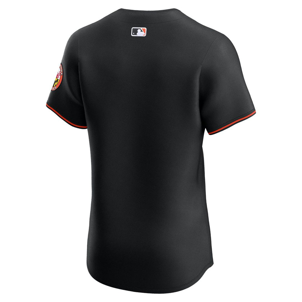 Men's Baltimore Orioles Black Alternate Elite MLB Baseball Jersey - view 3