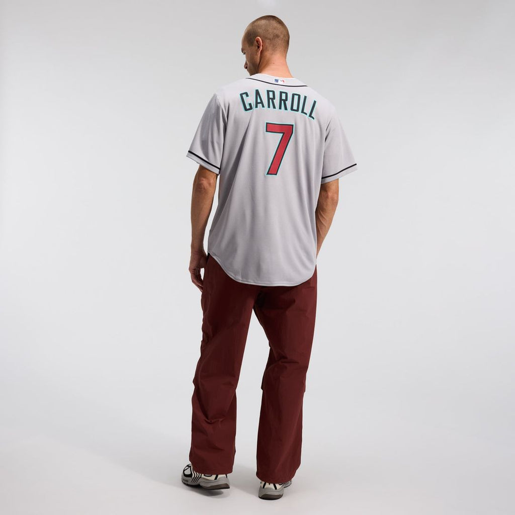 Men's Arizona Diamondbacks Corbin Carroll Black Alternate Replica MLB Baseball Jersey - view 34