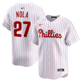 Men's Philadelphia Phillies Aaron Nola White Home Limited MLB Baseball Jersey - view 1