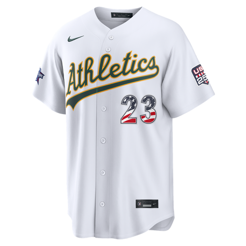 Men's 2026 All-Star Edition Stars & Stripes Men's Athletics Shea Langeliers White Stadium MLB Baseball Jersey - view 2