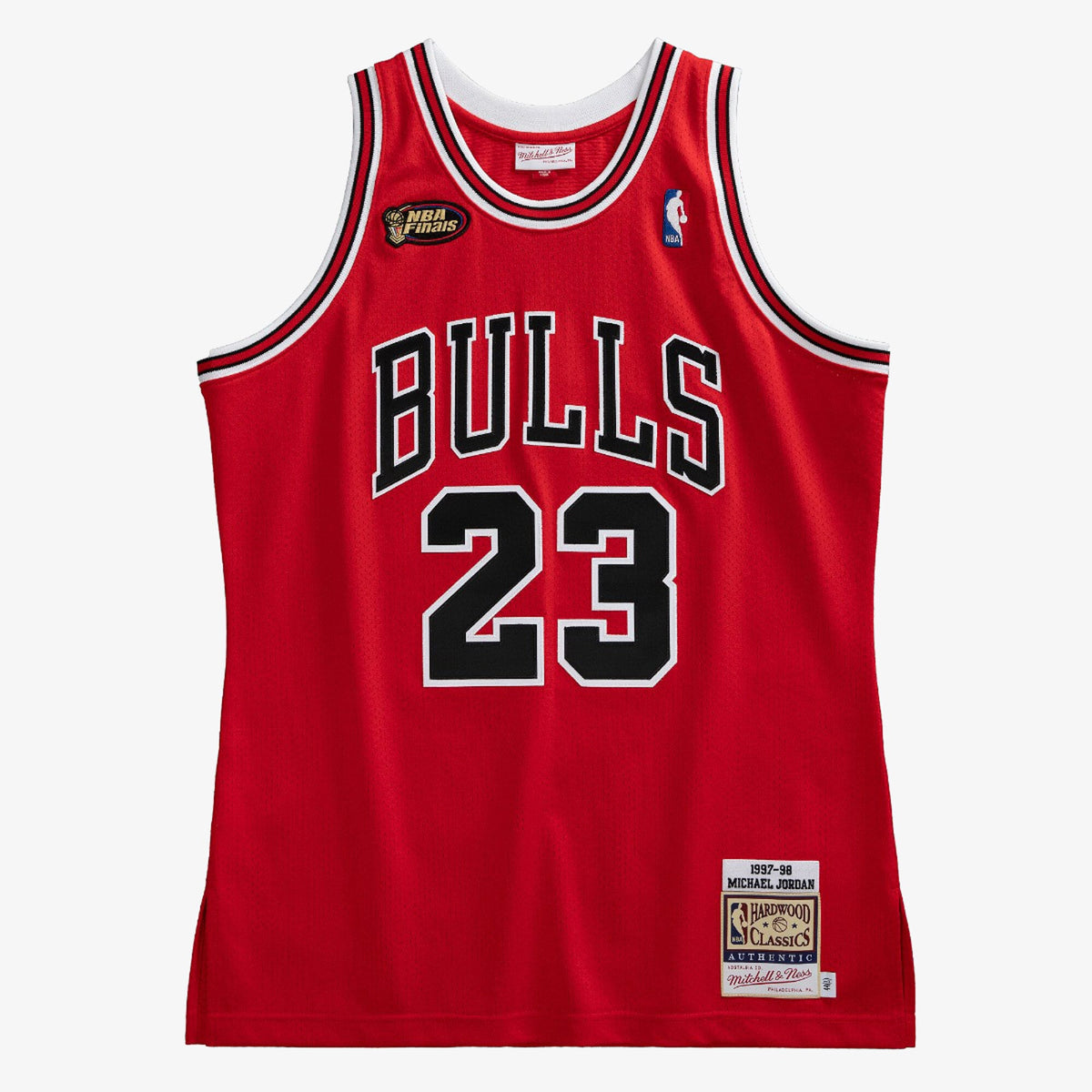 Men's Chicago Bulls NBA Basketball Jersey Road Finals Michael Jordan 1997-98 - view 1