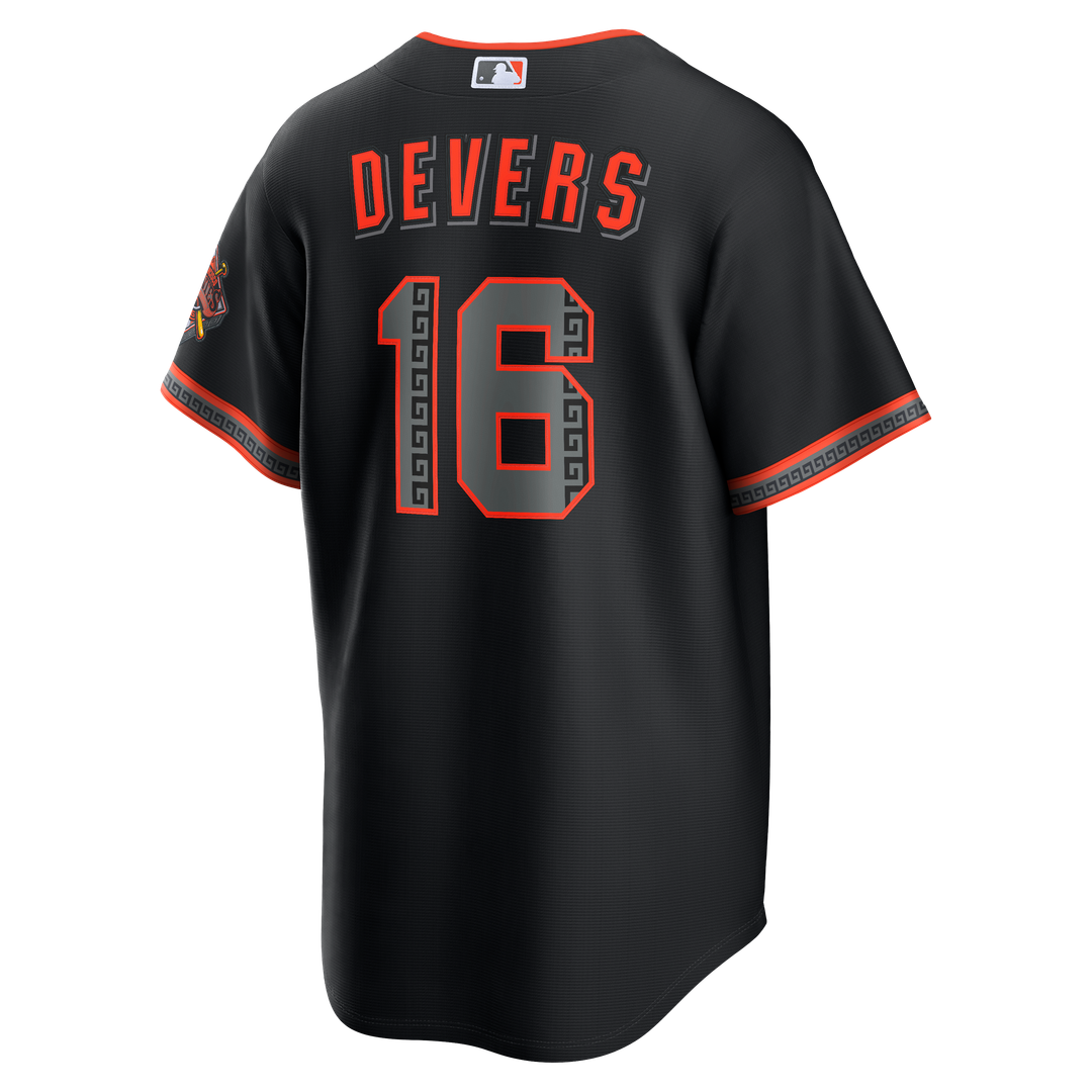 Men's San Francisco Giants Rafael Devers Black Alternate Stadium MLB Baseball Jersey - view 3