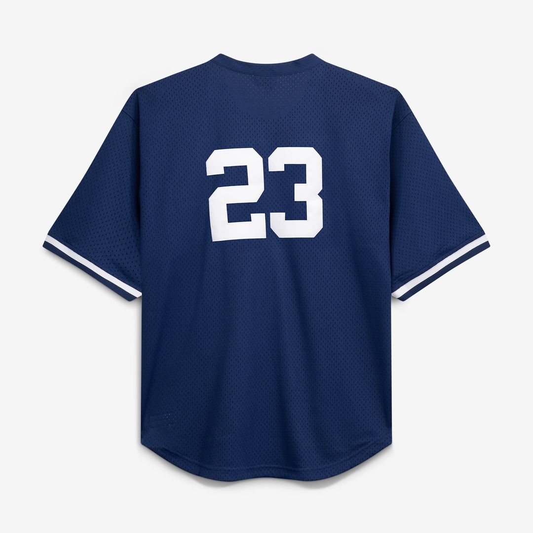 Men's New York Yankees Don Mattingly Navy Cooperstown Collection Big & Tall Mesh Batting Practice MLB Baseball Jersey - view 3