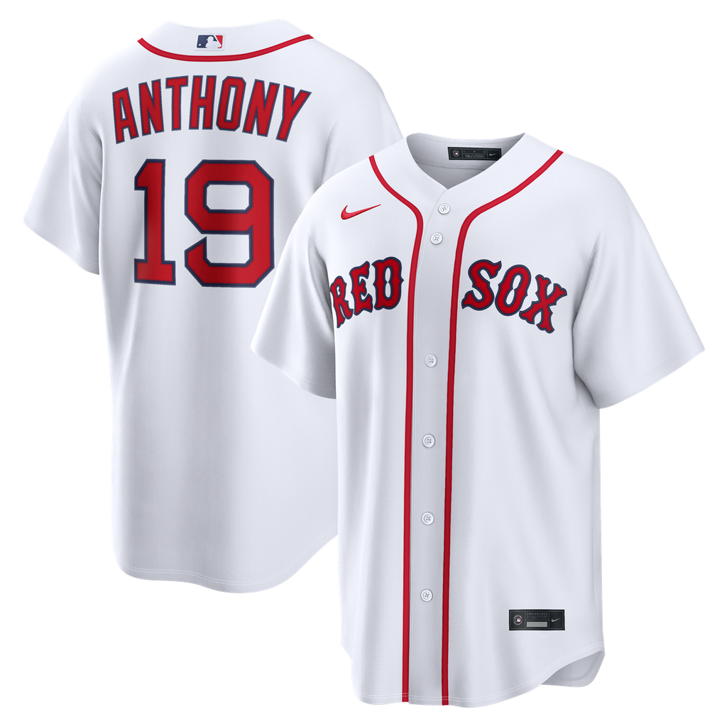 Men's Boston Red Sox Roman Anthony White Home Replica MLB Baseball Jersey - view 1