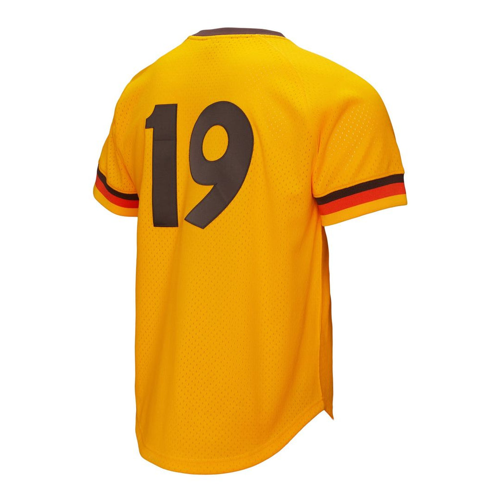 Men's San Diego Padres Tony Gwynn Gold Big & Tall Cooperstown Mesh Batting Practice MLB Baseball Jersey - view 5