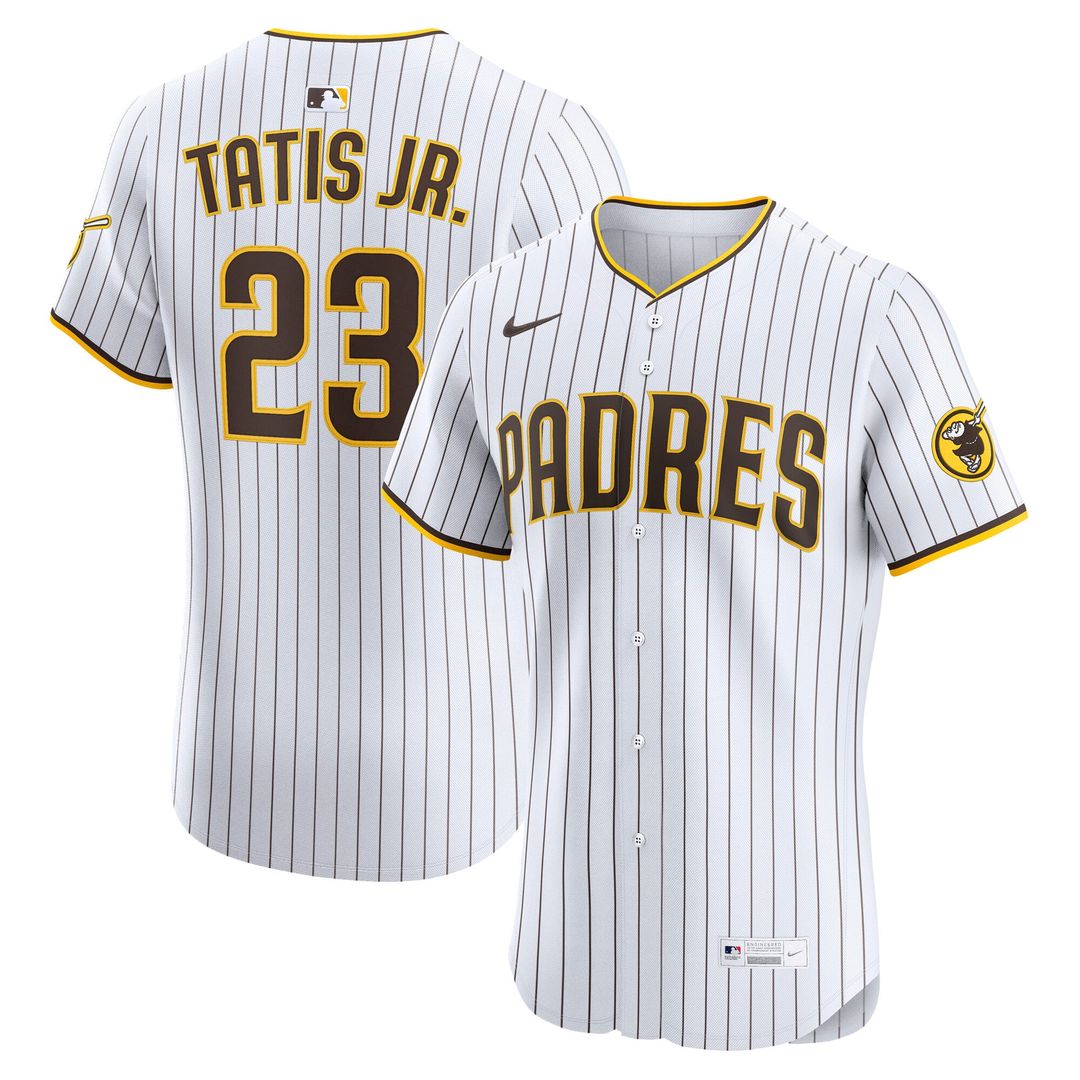 Men's San Diego Padres Fernando Tatis Jr. White Home Elite MLB Baseball Jersey - view 4