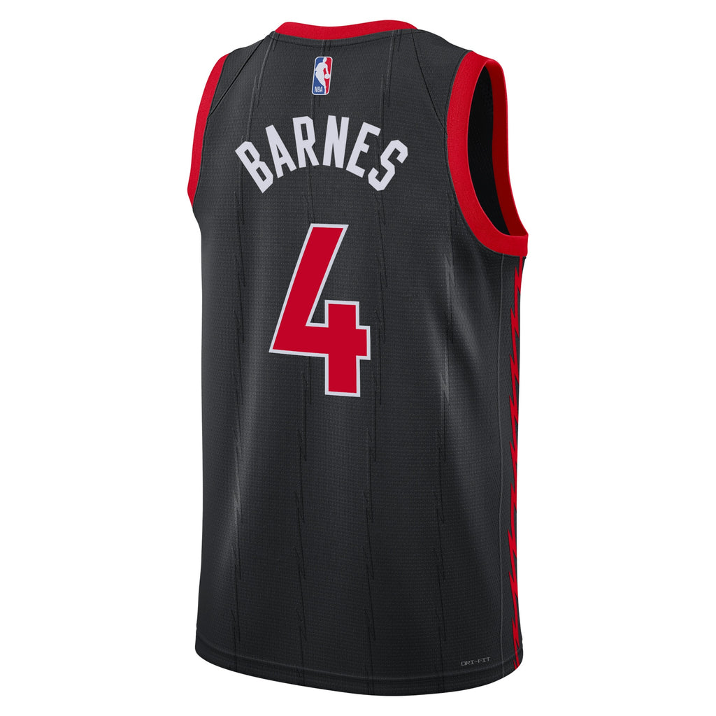 Unisex Scottie Barnes Toronto Raptors Statement Edition Swingman NBA Basketball Jersey - Black - view 3