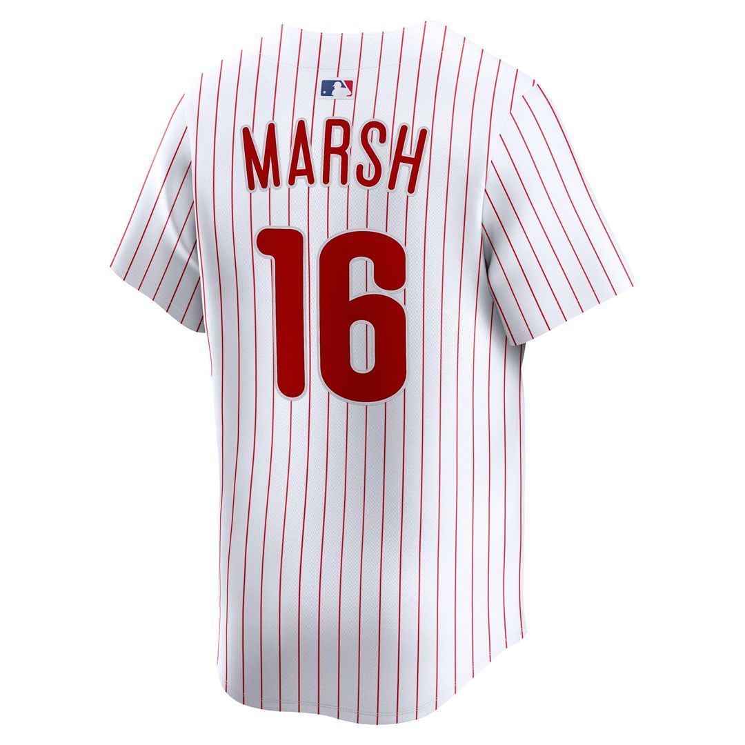 Men's Philadelphia Phillies Brandon Marsh White Home Limited MLB Baseball Jersey - view 3
