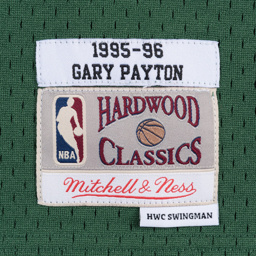 Men's Seattle Supersonics Swingman NBA Basketball Jersey Road Gary Payton 1995-96 - view 4
