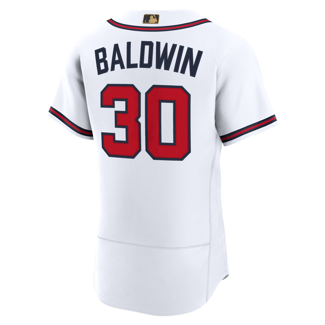 Men's Atlanta Braves Drake Baldwin White MLB Awards Jersey - view 6