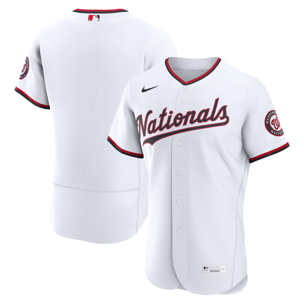 Men's Washington Nationals White Home MLB Baseball Jersey - view 11