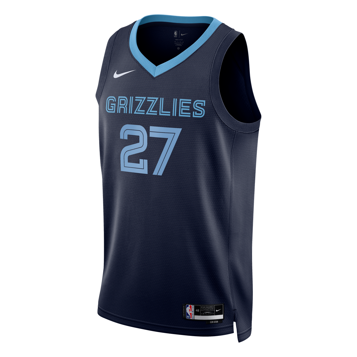 Unisex Cameron Boozer Memphis Grizzlies Icon Swingman NBA Basketball Jersey - Black - view 3