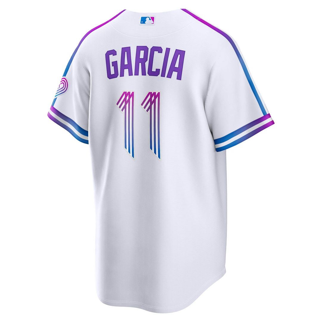 Men's Kansas City Royals Maikel Garcia White 2026 City Connect Stadium MLB Baseball Jersey - view 3