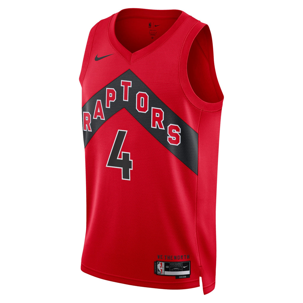 Unisex Scottie Barnes Toronto Raptors Icon Edition Swingman NBA Basketball Jersey - Red - view 2