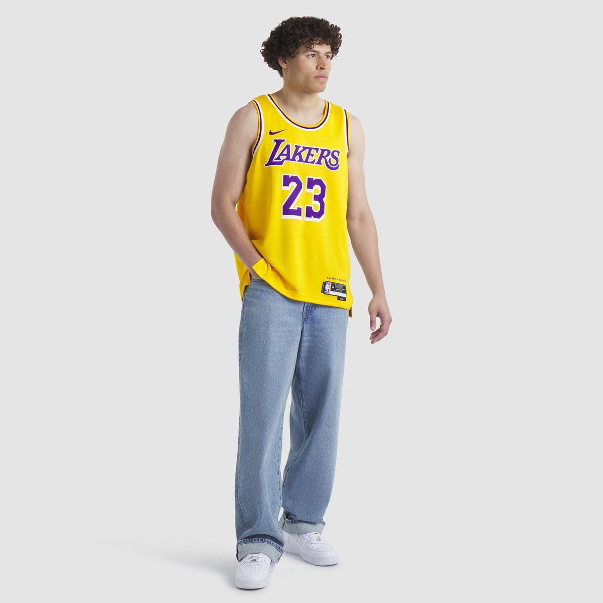Unisex Los Angeles Lakers Icon Swingman NBA Basketball Jersey - Lebron James - view 7