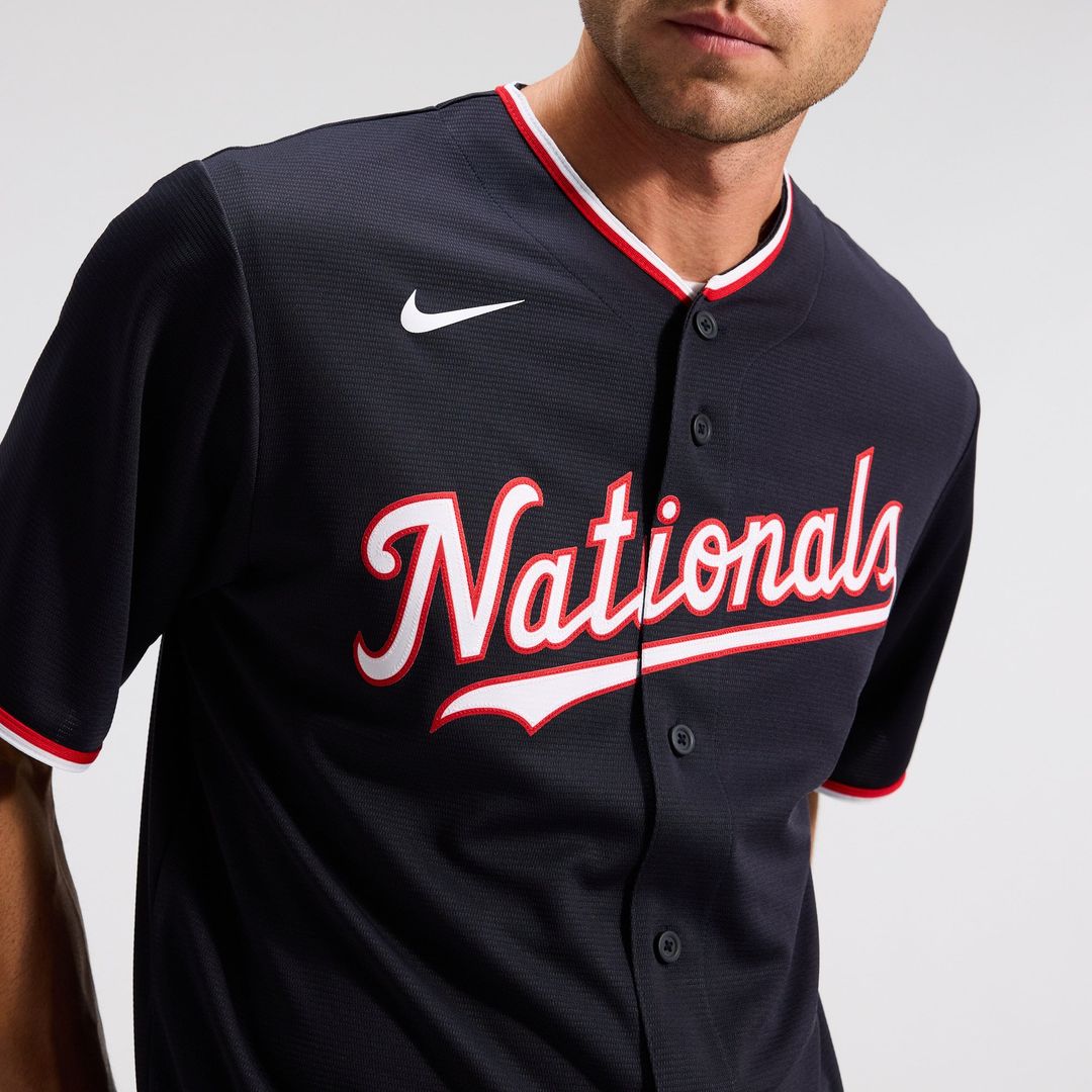 Men's Washington Nationals Dylan Crews Navy Alternate Replica MLB Baseball Jersey - view 10