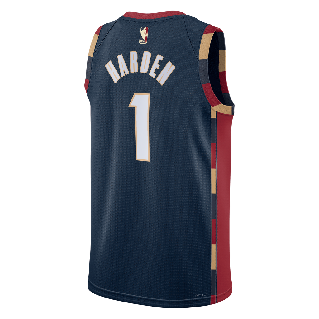 Unisex James Harden Cleveland Cavaliers Classic Edition Swingman NBA Basketball Jersey - Navy - view 4