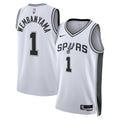 Unisex Victor Wembanyama San Antonio Spurs Association Edition Swingman NBA Basketball Jersey - White - view 1