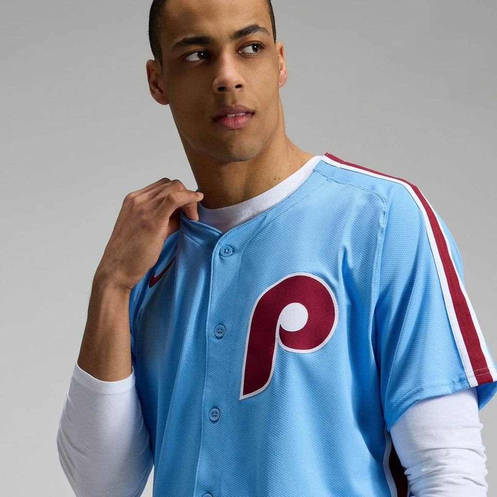 Men's Philadelphia Phillies Cream Alternate 2 Elite MLB Baseball Jersey - view 18