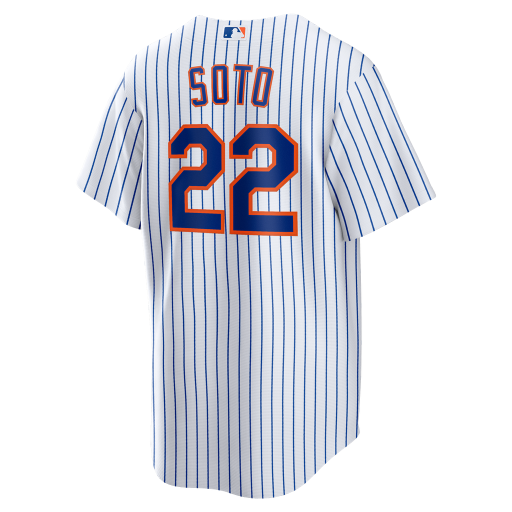 Men's New York Mets White Home Replica MLB Baseball Jersey - view 7