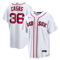 Men's Boston Red Sox Triston Casas White Home Replica MLB Baseball Jersey - view 1