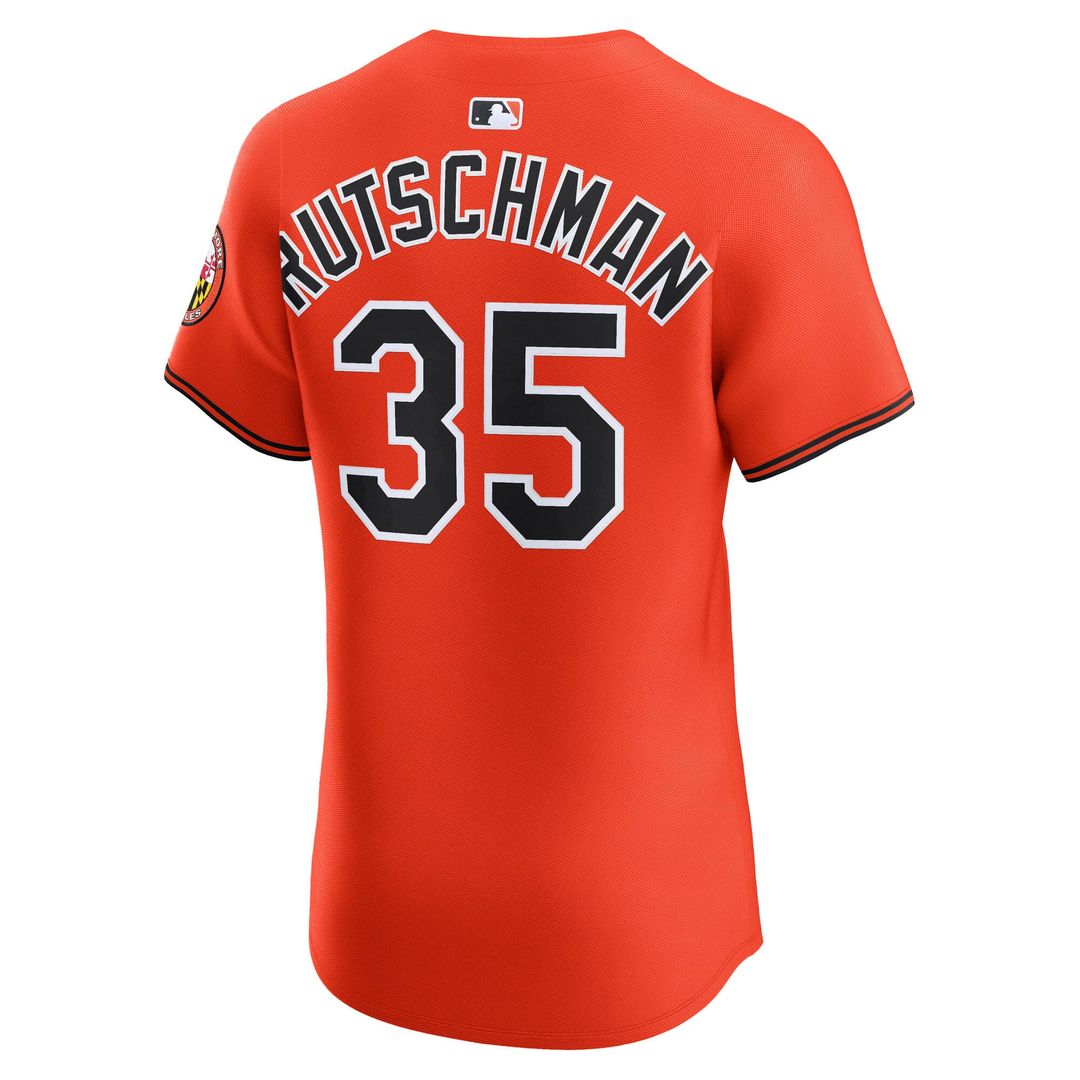 Men's Baltimore Orioles Adley Rutschman White Home Elite MLB Baseball Jersey - view 9