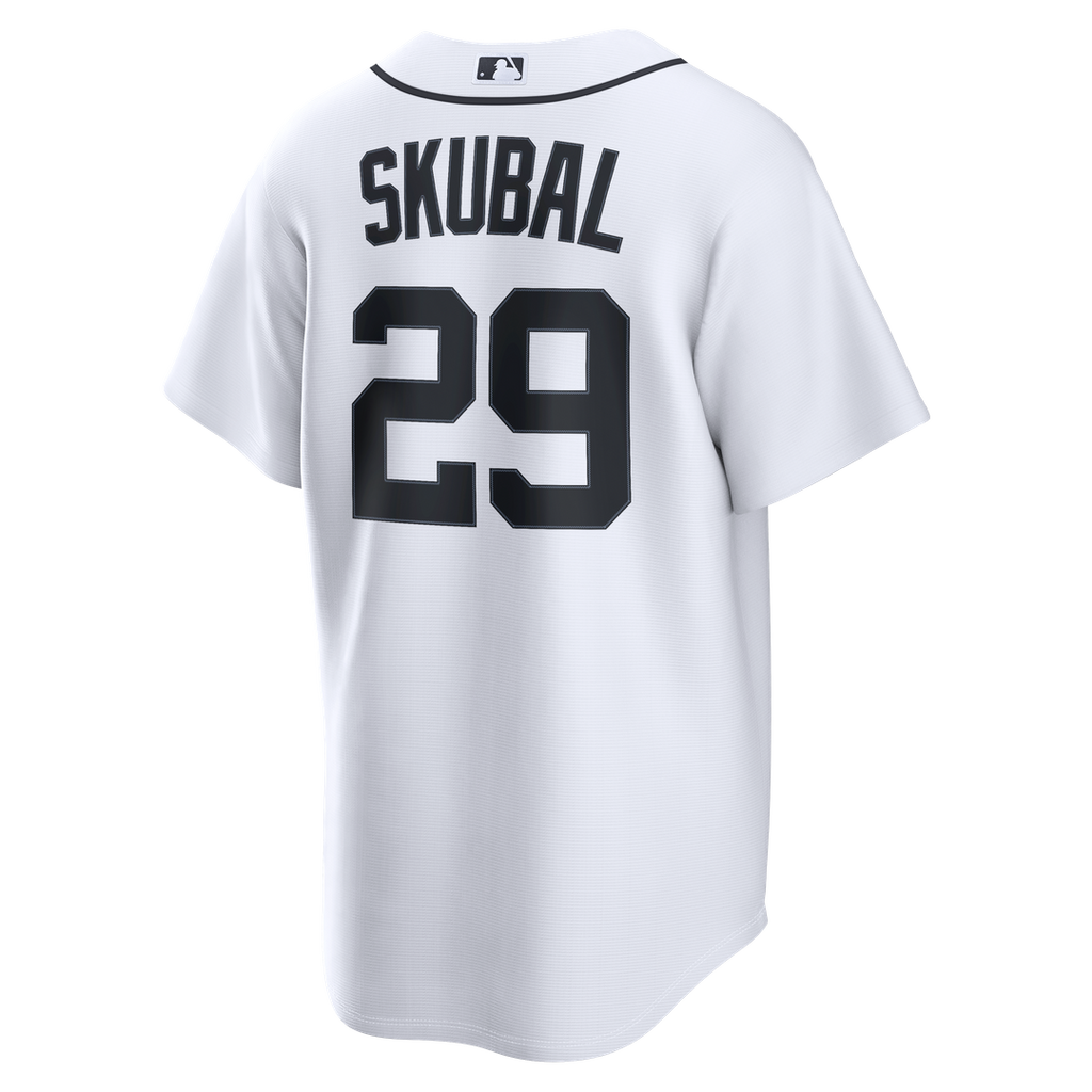 Men's Detroit Tigers Tarik Skubal White Home Replica MLB Baseball Jersey - view 3