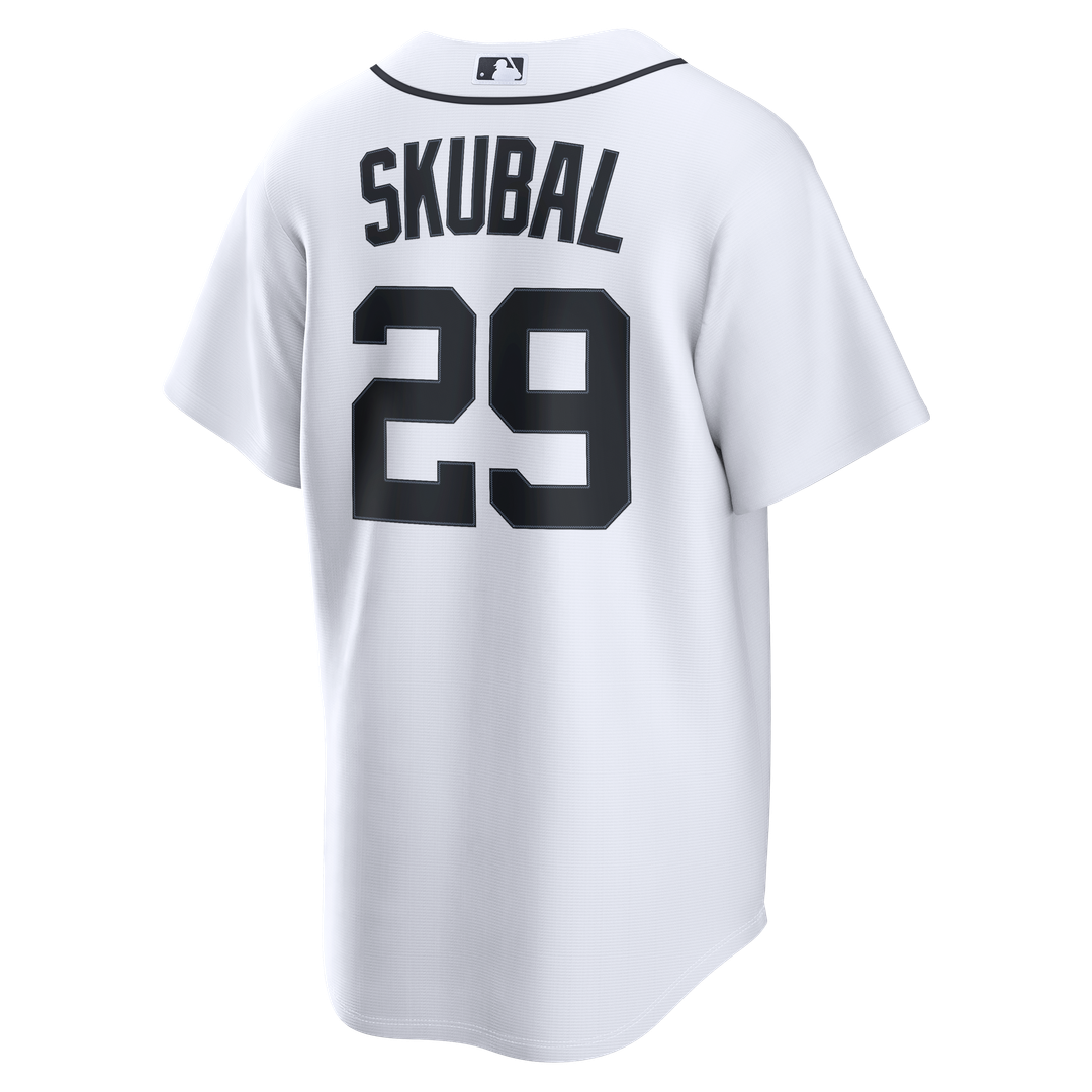 Men's Detroit Tigers Tarik Skubal White Home Replica MLB Baseball Jersey - view 3