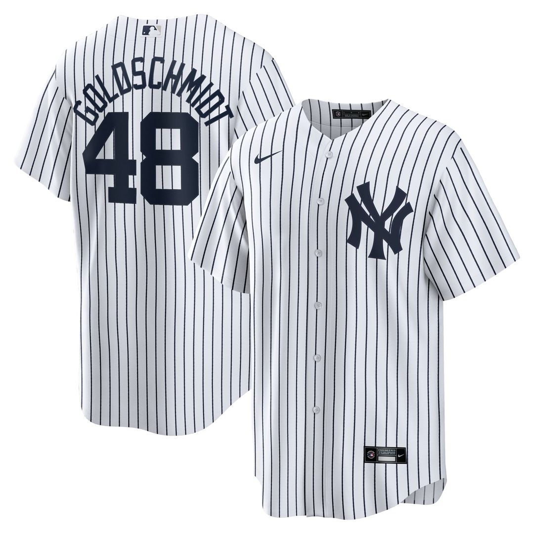Men's New York Yankees Paul Goldschmidt White Home Replica MLB Baseball Jersey - view 1