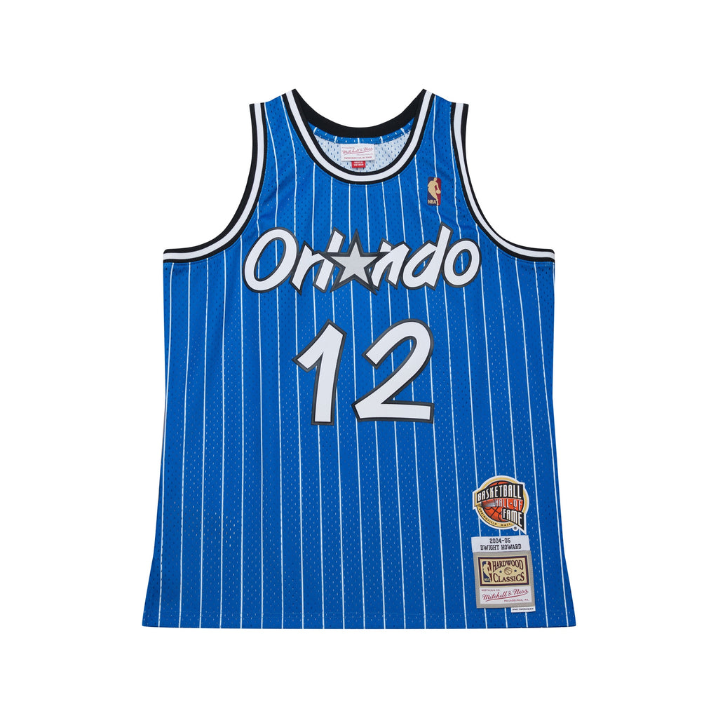 Men's Dwight Howard Blue Orlando Magic 2004/05 Hardwood Classics Hall of Fame Swingman NBA Basketball Jersey - view 3