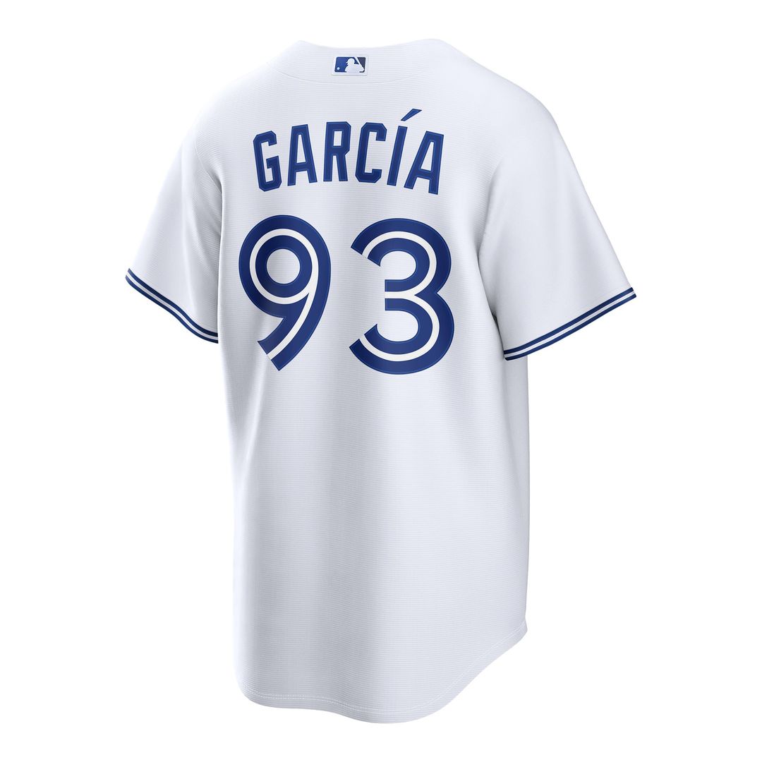 Men's Toronto Blue Jays Yimi García White Home Replica MLB Baseball Jersey - view 3