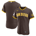 Men's San Diego Padres Brown Road Sponsor Patch MLB Baseball Jersey - view 4